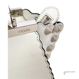 Fendi Mini 3Jours Handle Bag Ivory/White Color Scalloped Calfskin Mini Pre-Owned