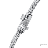 14KT White Gold Ruby & Diamond Tennis Bracelet