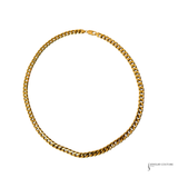 18K Yellow Gold Miami Cuban Link Chain Necklace 22" | 7.46mm