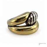 David Yurman Labyrinth Sterling Silver & 14K Yellow Gold Ring Pre-Owned | In-Store