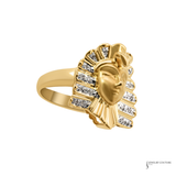 14KT Yellow Gold Diamond Pharaoh Ring