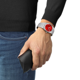 Tissot PRX 40mm Swiss Quartz Red Dial Watch