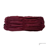 Prada Tessuto Gaufre Ruched Nylon Mini Shoulder Bag | Burgundy Wine Pre-Owned