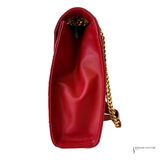 Saint Laurent Classic Monogram Envelope Satchel Matelasse Chevron Leather Large Handbag Pre-Owned