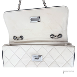Chanel Mademoiselle East/West Flap shoulder Flap Bag Quilted Aged Lambskin