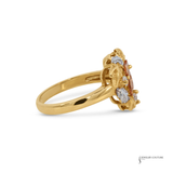 14K Tri-Color Gold Quinceañera “15” Ring with CZ Diamonds – Size 6.75 | Two-Tone Rose, White & Yellow Gold Sweet 15 Jewelry Gift | Ventura CA & USA Shipping