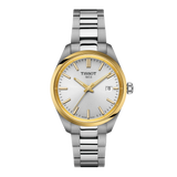 Tissot PR 100 34mm Silver Dial Watch T150.210.21.031.00 | Two-Tone Stainless Steel Swiss Quartz Watch | In-Store