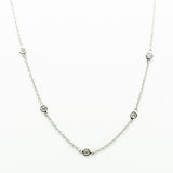 Diamonds by the Yard | Diamond Station Necklace | Chain 14K Gold