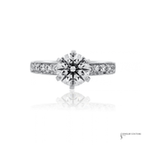 Pre-Owned Tiffany & Co. Platinum Diamond Engagement Ring and Eternity Band