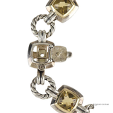 David Yurman Renaissance Multi-Stone Link Bracelet in Sterling Silver Pre-Owned