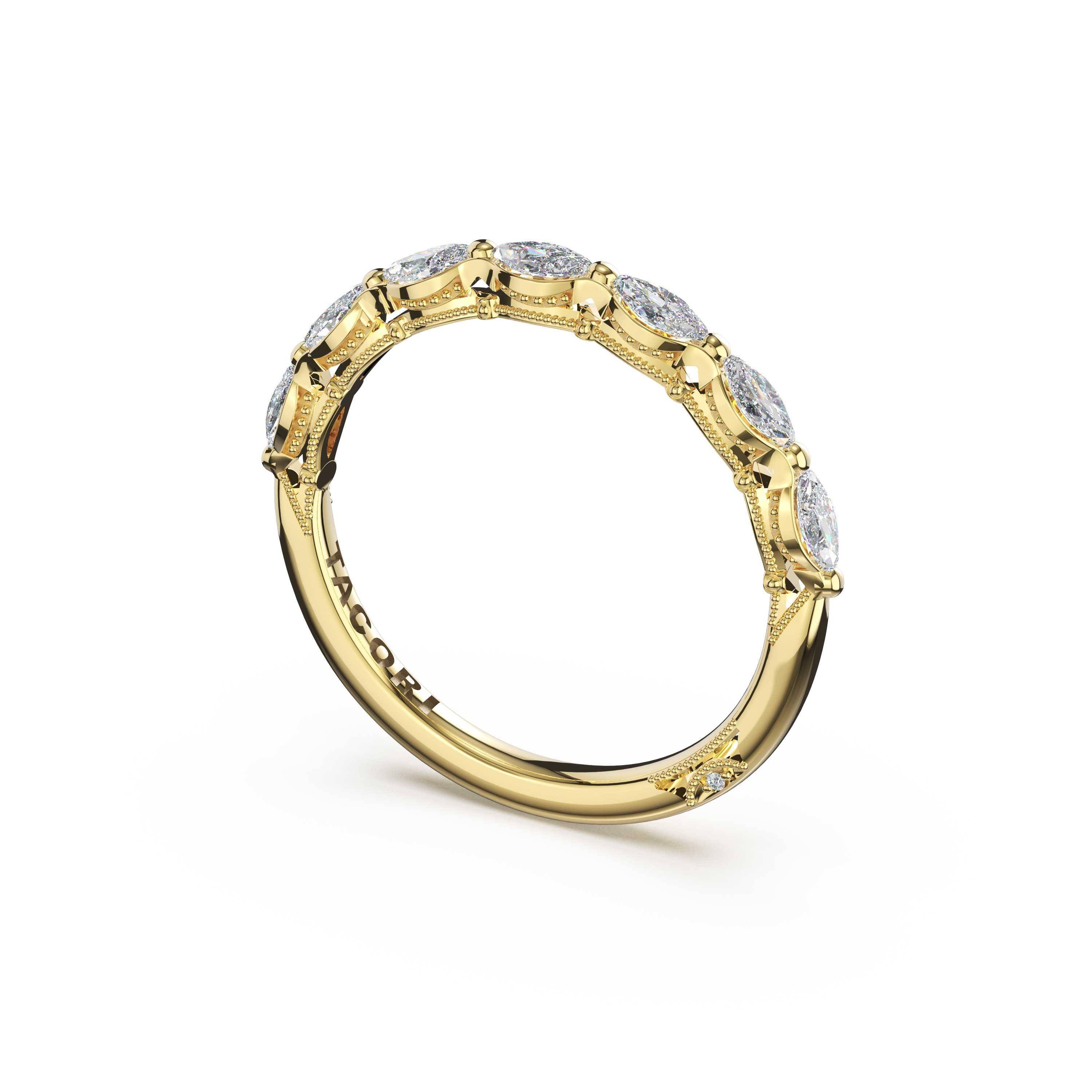 Tacori 422B Marquise Diamond Eternity Band - 14K Yellow Gold, Half Way, 2.5mm