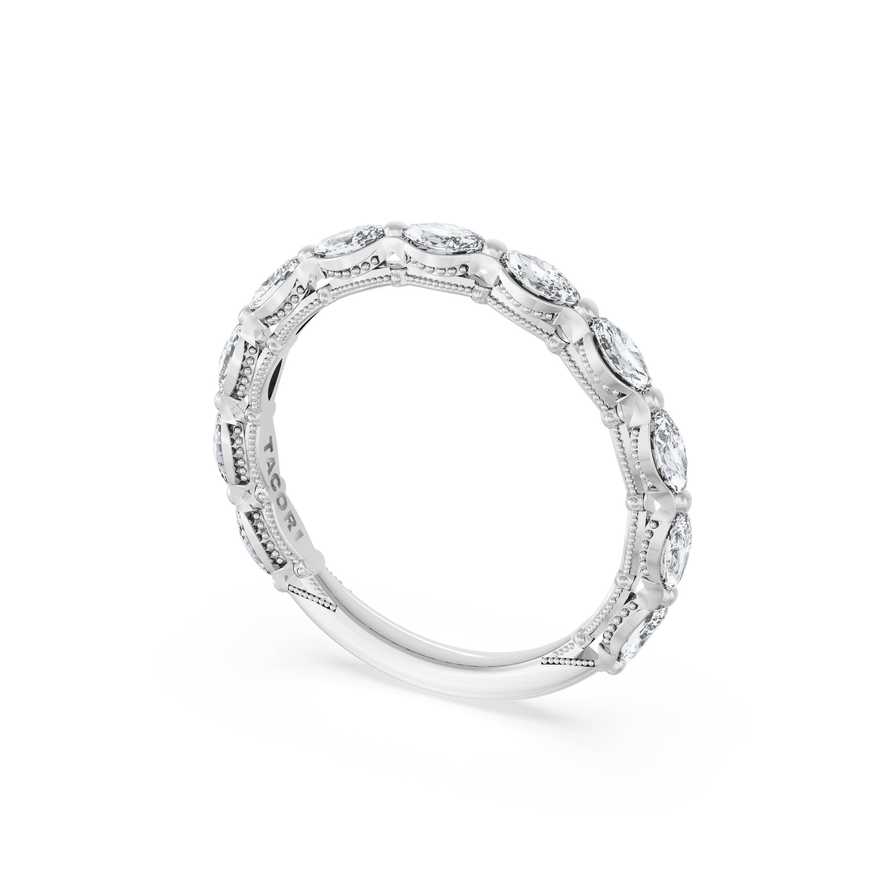 Tacori 422B Marquise Diamond Eternity Band - Platinum, 3/4 Way, 2.5mm