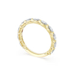 Tacori 422B Marquise Diamond Eternity Band - 18K Yellow Gold, 3/4 Way, 2.5mm