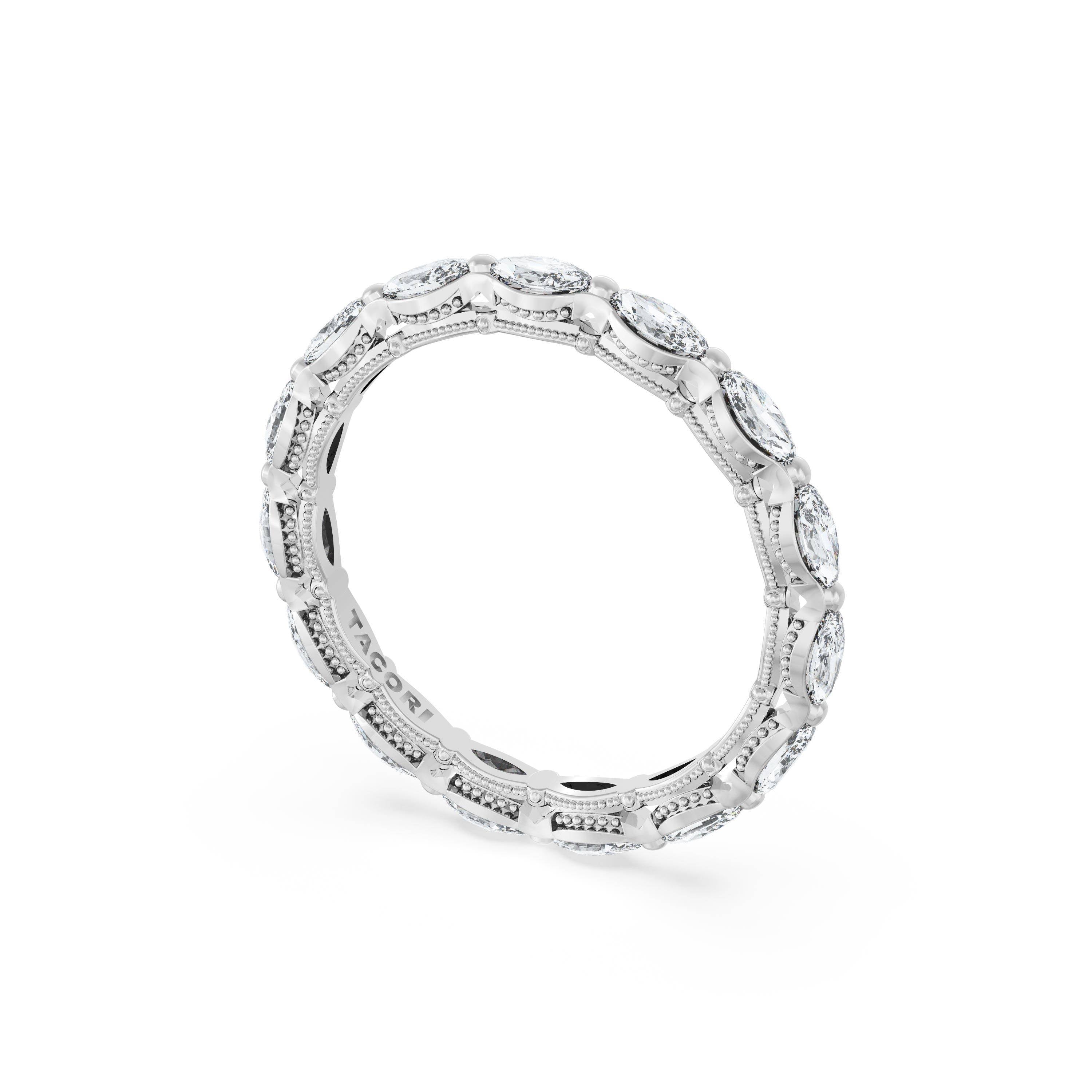 Tacori 422B Marquise Diamond Eternity Band - 18K White Gold, Full Eternity, 2.5mm