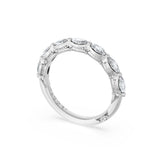 Tacori 422B Marquise Diamond Eternity Band - 18K White Gold, Half Way, 2.8mm
