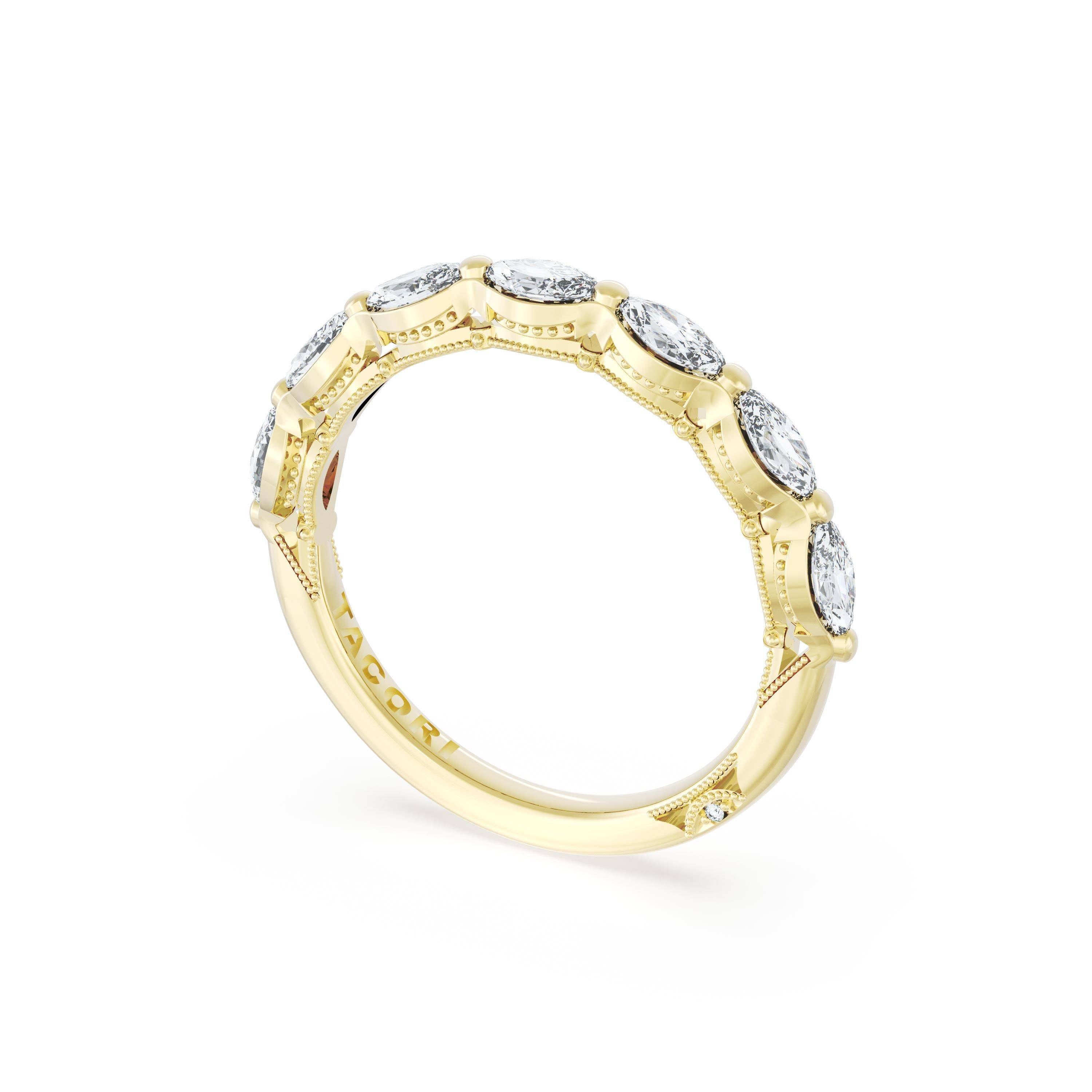 Tacori 422B Marquise Diamond Eternity Band - 18K Yellow Gold, Half Way, 2.8mm