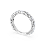 Tacori 422B Marquise Diamond Eternity Band - 14K White Gold, 3/4 Way, 2.8mm