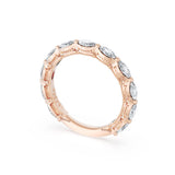 Tacori 422B Marquise Diamond Eternity Band - 18K Rose Gold, 3/4 Way, 2.8mm