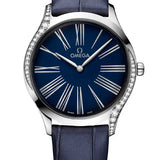 Omega De Ville Trésor Quartz 36mm Diamond Watch | Blue Dial | Blue Leather Strap | Ref. 428.18.36.60.03.001