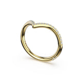 Tacori 437B Sculpted Chevron Pave-Traced Band - 18K Yellow Gold