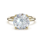 Tacori 445RD petal-prong solitaire, side profile