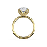 Tacori 445RD petal-prong solitaire, top view