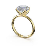 Tacori 445RD Sculpted Crescent round sculpted petal-prong solitaire engagement ring in 18K yellow gold