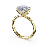 Tacori 445RD Sculpted Crescent round sculpted petal-prong solitaire engagement ring in 18K yellow gold