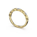 Tacori 464B Marquise Pattern Diamond Band - 14K Yellow Gold, Half Way