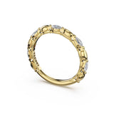 Tacori 464B Marquise Pattern Diamond Band - 18K Yellow Gold, 3/4 Way