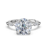 Tacori 464RD marquise pattern solitaire, side profile with hidden bloom