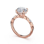 Tacori 464RD marquise pattern solitaire engagement ring in 14K rose gold