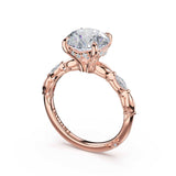 Tacori 464RD marquise pattern solitaire engagement ring in 14K rose gold