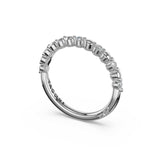 Tacori 465B Round Pattern Diamond Band - Platinum, Half Way