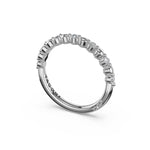 Tacori 465B Round Pattern Diamond Band - 14K White Gold, Half Way
