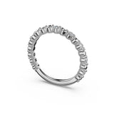 Tacori 465B Round Pattern Diamond Band - Platinum, 3/4 Way