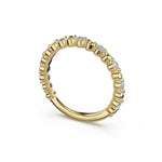 Tacori 465B Round Pattern Diamond Band - 14K Yellow Gold, 3/4 Way