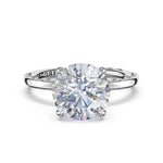 Tacori 469RD high-polish solitaire, side profile