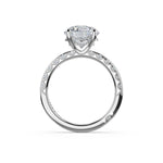 Tacori 469RD high-polish solitaire, top view