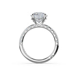 Tacori 469RD high-polish solitaire, top view