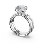 Tacori 471RD channel-set solitaire engagement ring in platinum
