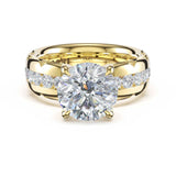 Tacori 471RD channel-set solitaire, side profile
