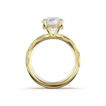 Tacori 471RD channel-set solitaire, top view