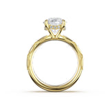 Tacori 471RD channel-set solitaire, top view
