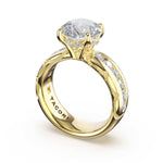 Tacori 471RD channel-set solitaire engagement ring in 18K yellow gold