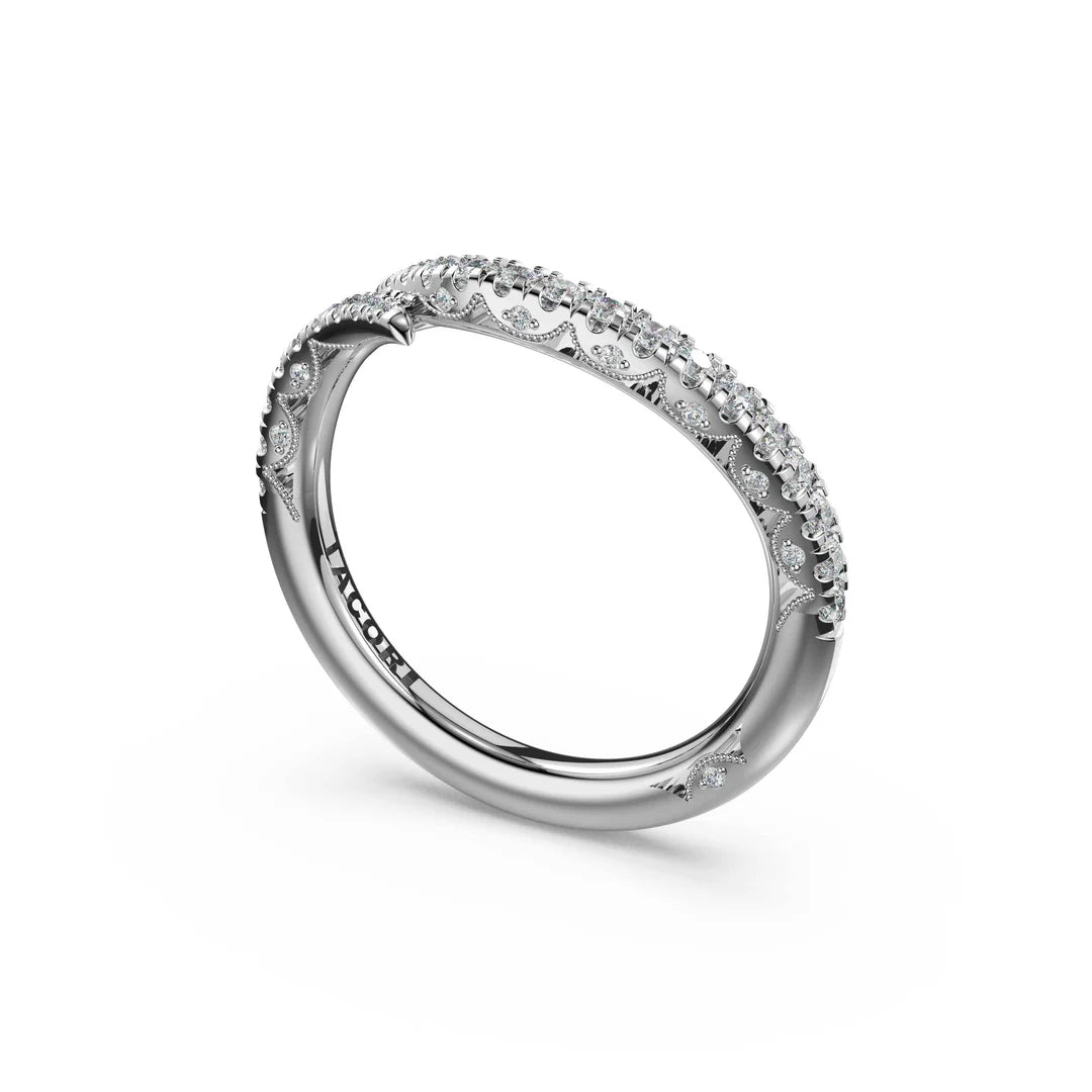 Tacori Petite Crescent Pave Bypass Band 473B