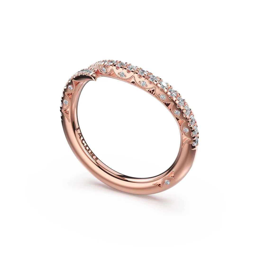 Tacori Petite Crescent Pave Bypass Band 473B