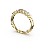 Tacori 475B Oval Diamond Semi-Bezel Eternity Band - 18K Yellow Gold, 1/4 Way