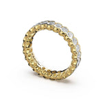 Tacori 475B Oval Diamond Semi-Bezel Eternity Band - 14K Yellow Gold, Full Eternity