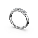 Tacori 476B Emerald Cut Diamond Semi-Bezel Band - Platinum, 1/4 Way
